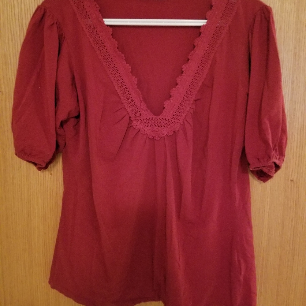 Revolution by Ricki's women's red blouse, size large